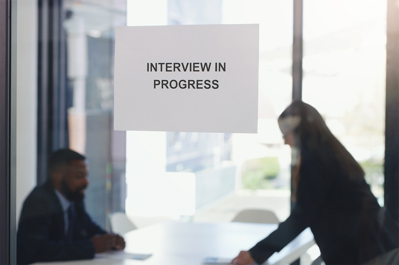 An interview with a new finance employee